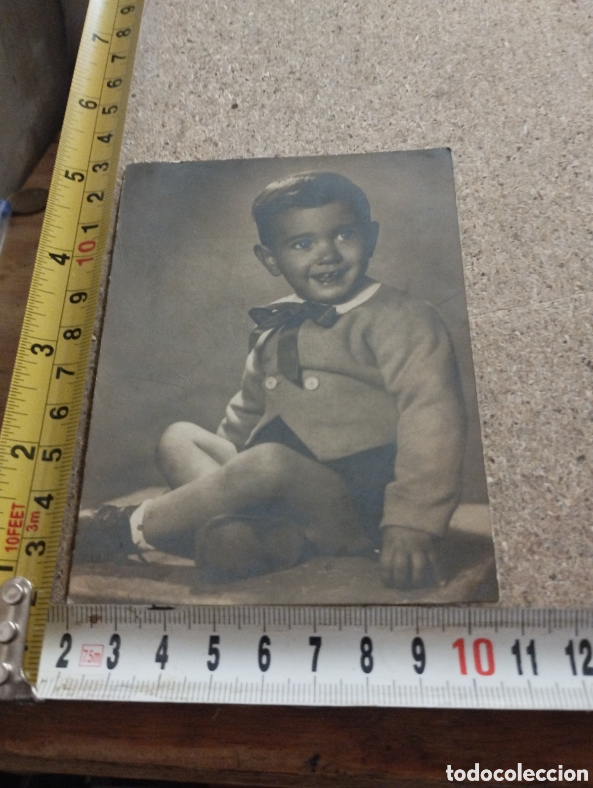 Fotografia antica: Fotograf&iacute;a de un ni&ntilde;o de 18 meses a&ntilde;os 20