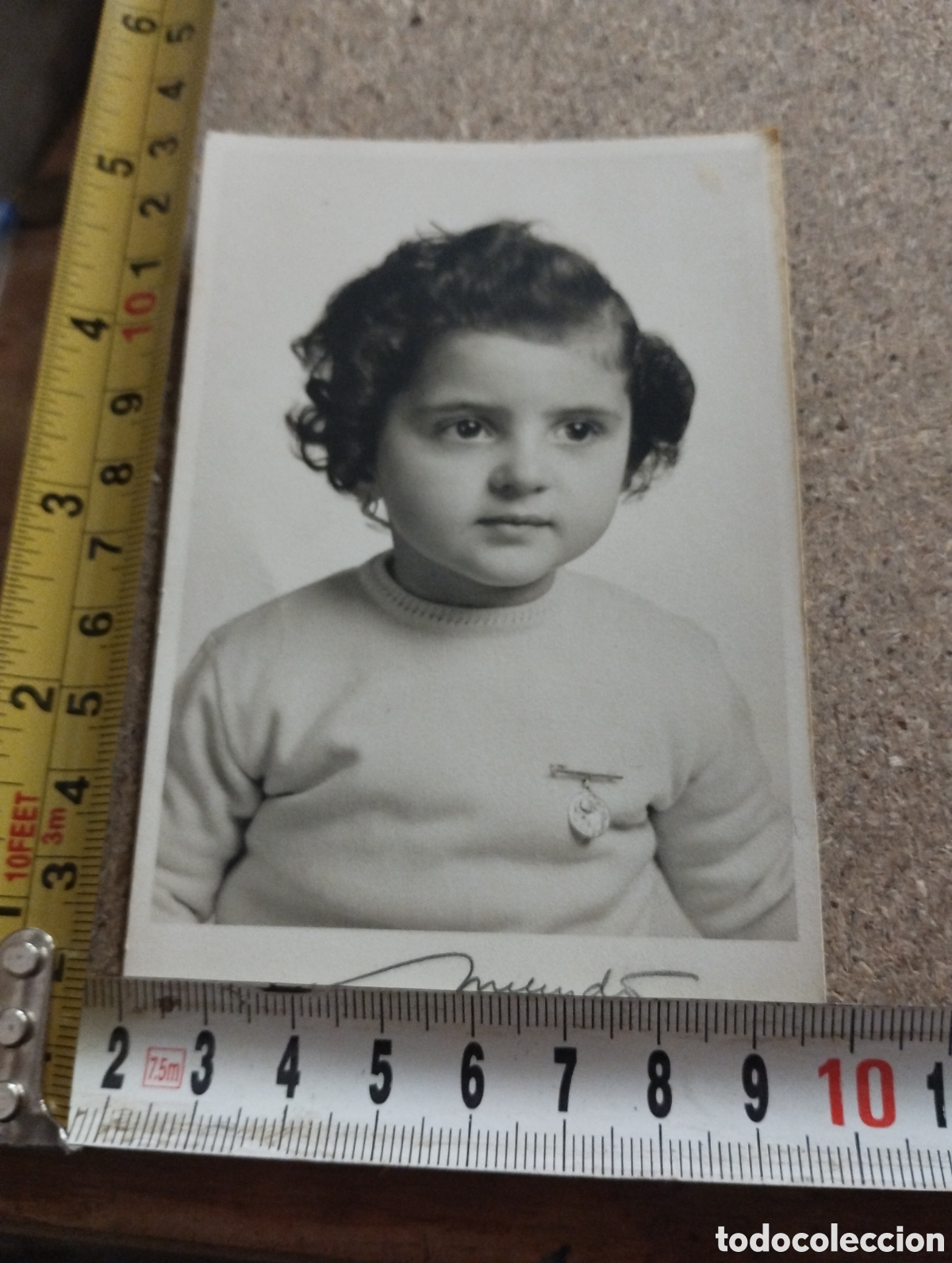 Fotografia antica: Peque&ntilde;a beb&eacute; de los a&ntilde;os 1965