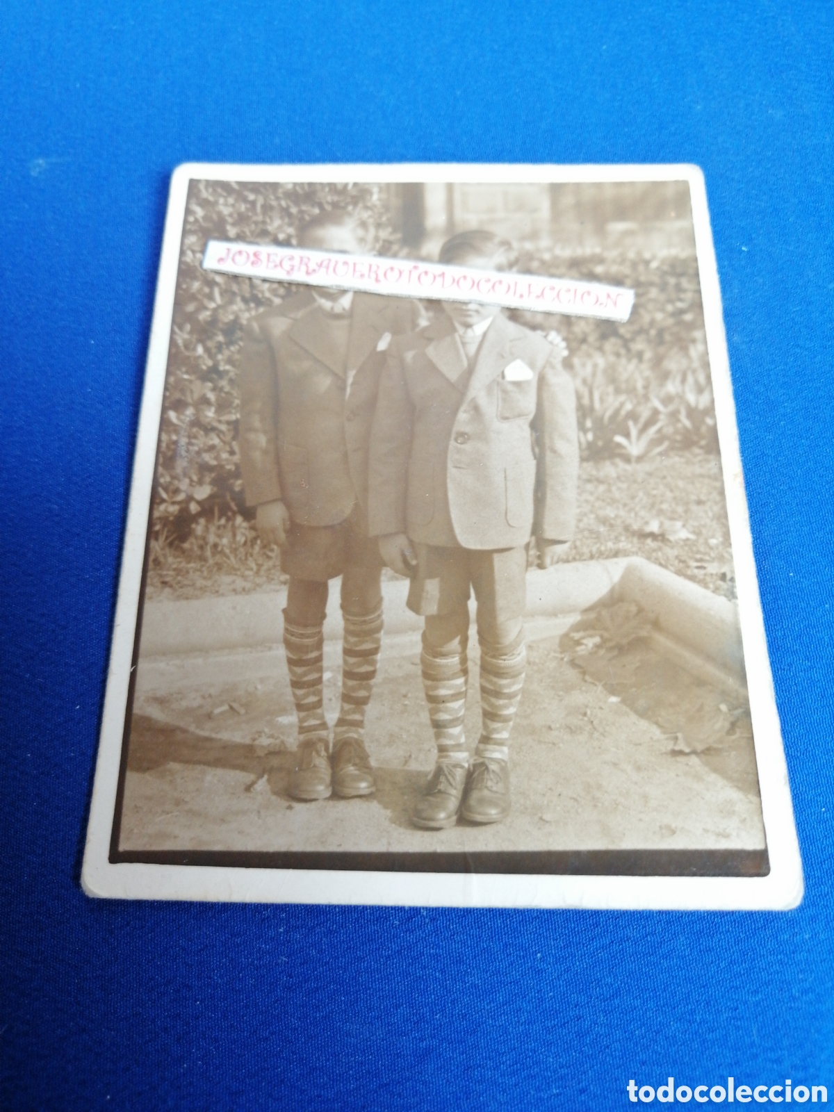 Fotografia antiga: NI&Ntilde;OS MODELOS POSANDO 1942 FOTOGRAF&Iacute;A ANTIGUA