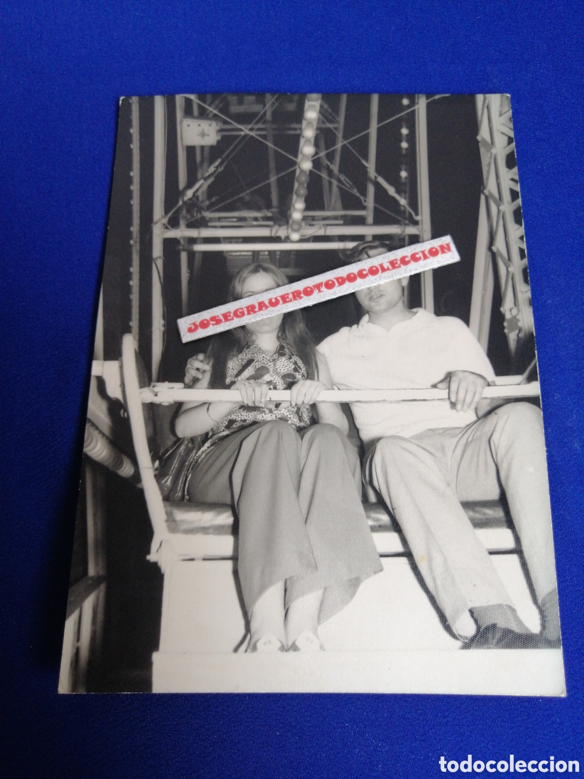 Fotografia antica: FERIA PARQUE DE ATRACCIONES MODELOS POSANDO FOTOGRAF&Iacute;A ANTIGUA