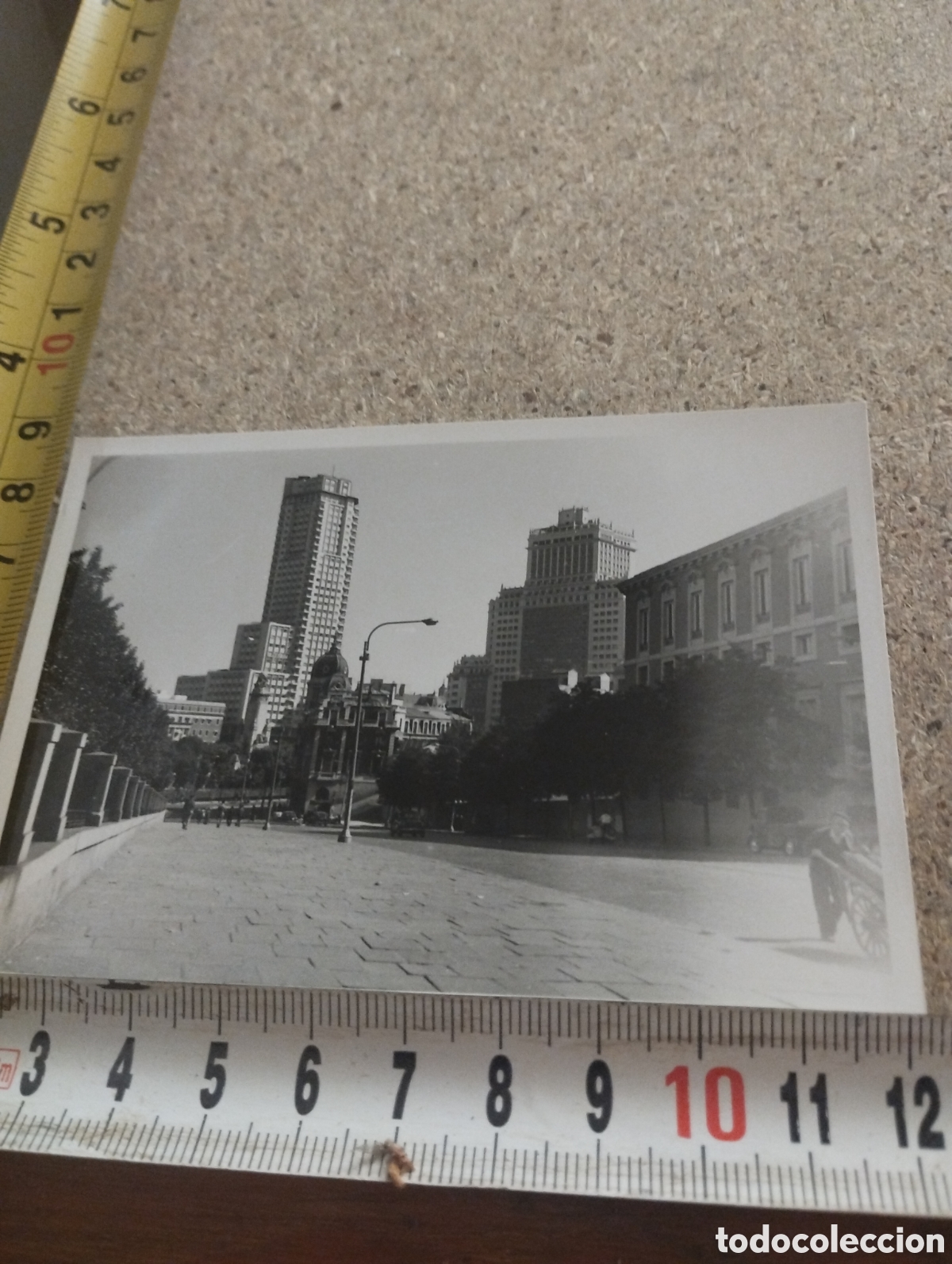 Fotografia antica: Fotograf&iacute;a del edificio Espa&ntilde;a Torre de Madrid a&ntilde;os 50