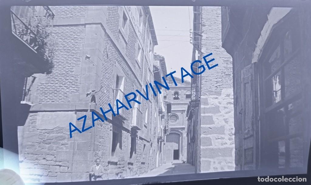 Antique Photography: ANTIQUISIMO NEGATIVO EN CELULOIDE, CALLE PUEBLO A IDENTIFICAR