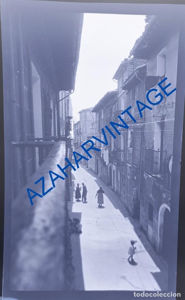 Antique Photography: ANTIQUISIMO NEGATIVO EN CELULOIDE, CALLE PUEBLO A IDENTIFICAR