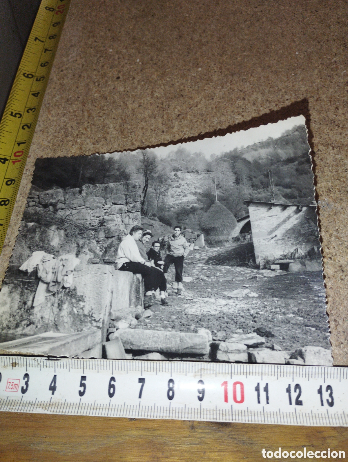 Fotografia antiga: Fotograf&iacute;a de sota Montserrat, por debajo de Montserrat a&ntilde;os 50