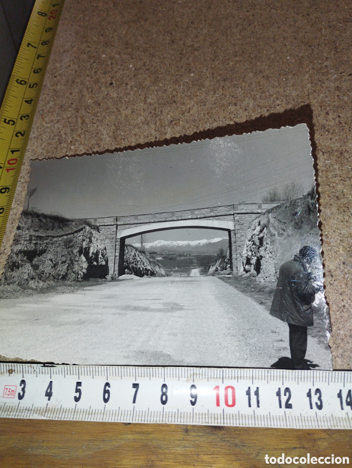 Fotografia antiga: Fotograf&iacute;a del puente de San Feliu de Codines a&ntilde;os 50