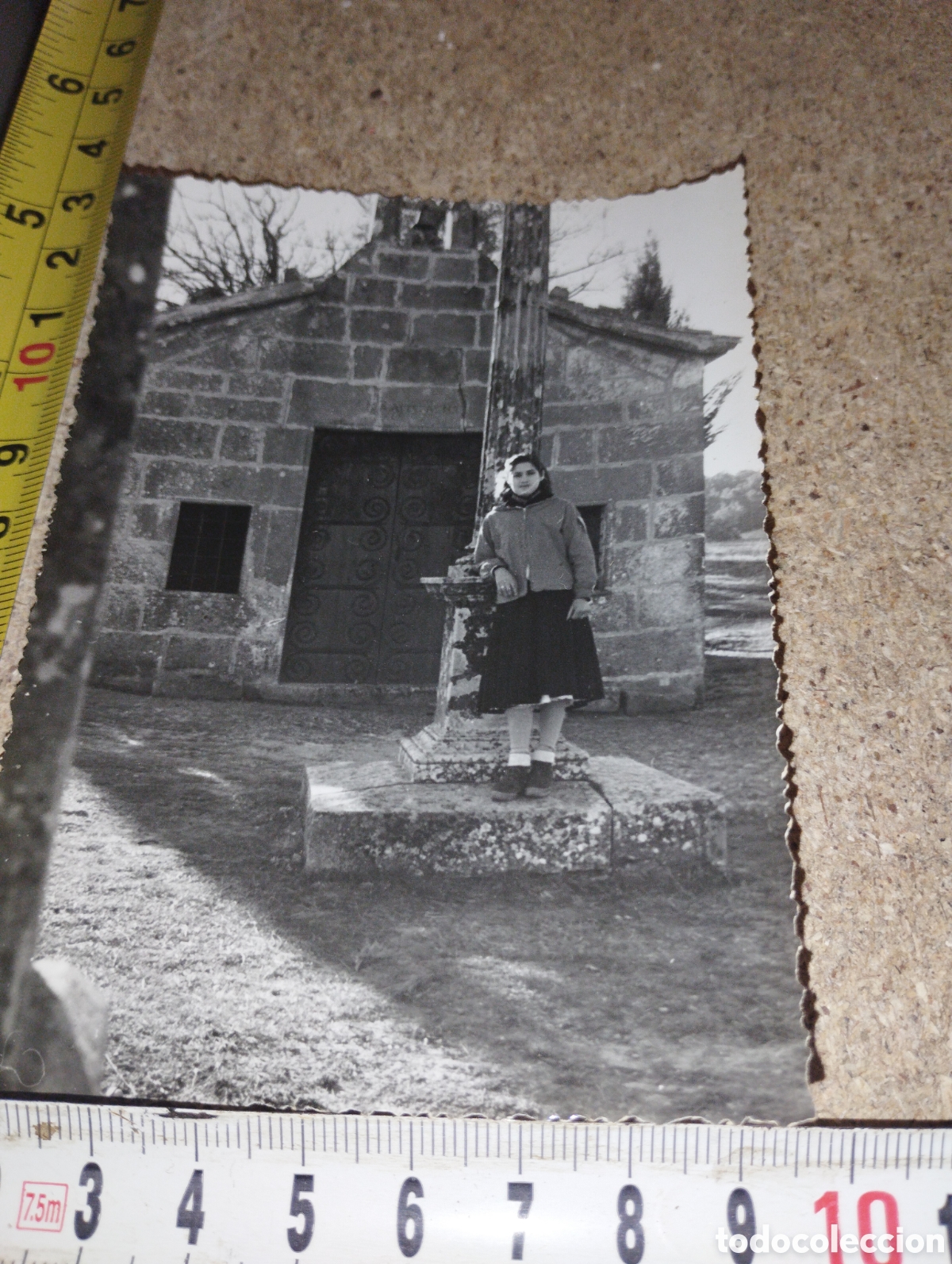 Fotografia antiga: Fotograf&iacute;a de una Capella sota Montserrat
