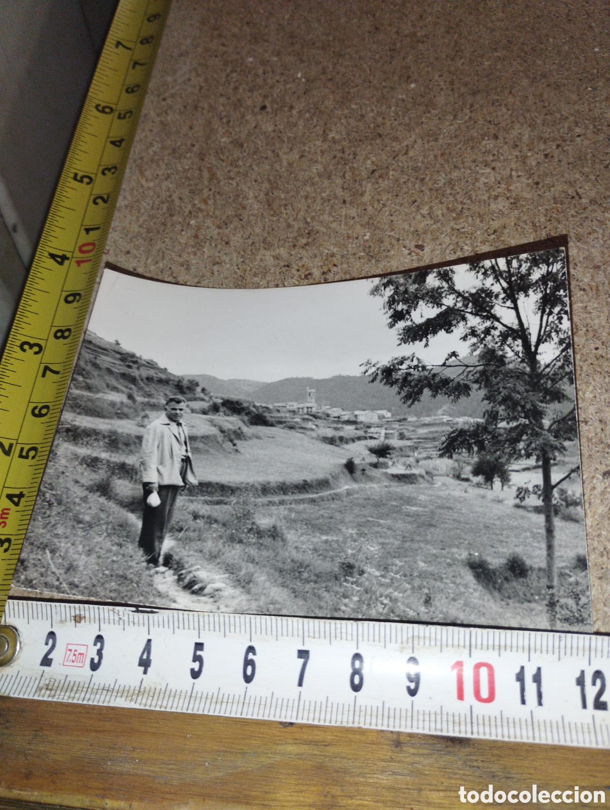 Fotografia antiga: Fotograf&iacute;a del pueblo de Borrera a&ntilde;os 50