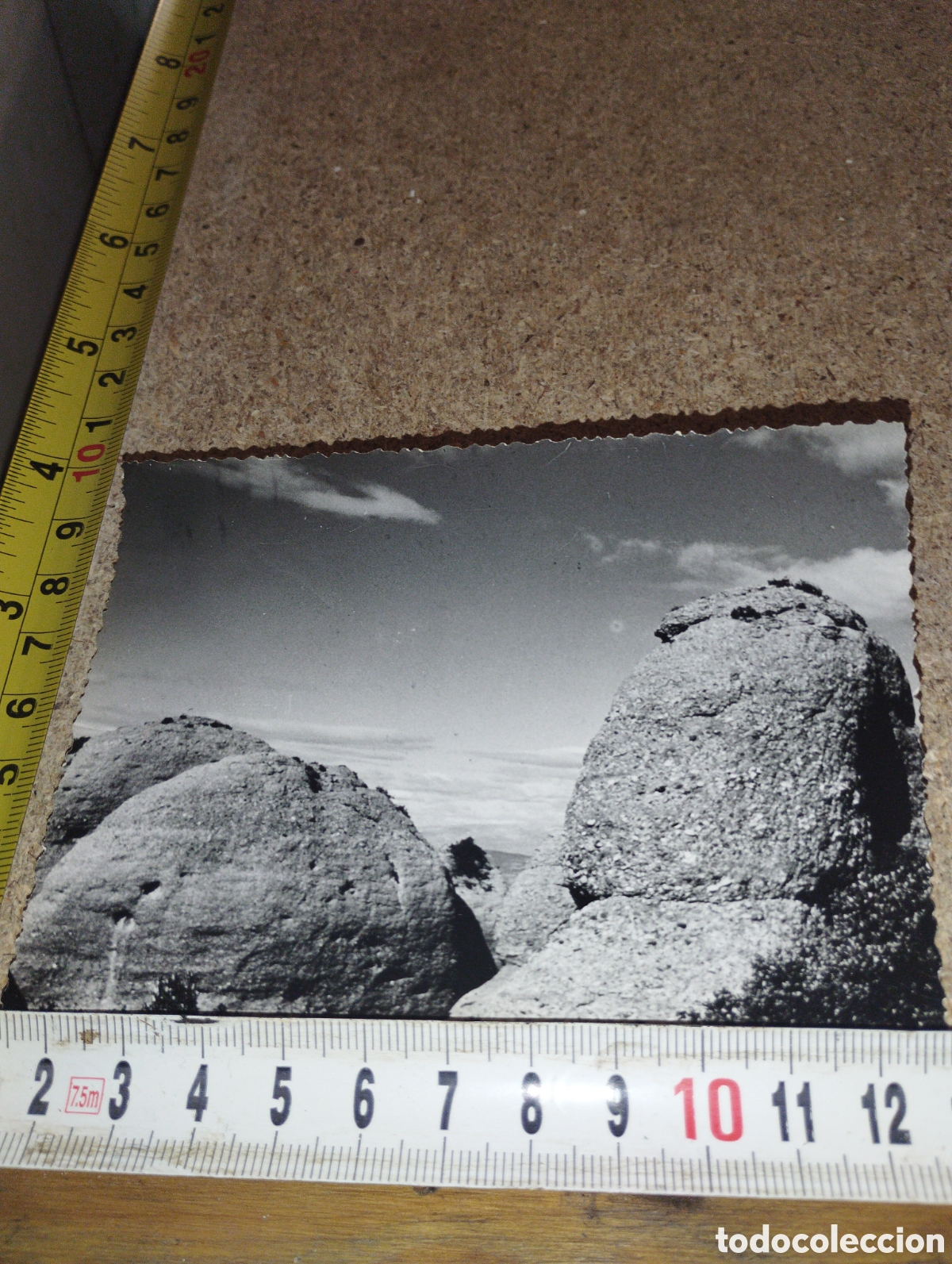 Fotografia antiga: Fotograf&iacute;a de las monta&ntilde;as de Montserrat a&ntilde;os 50
