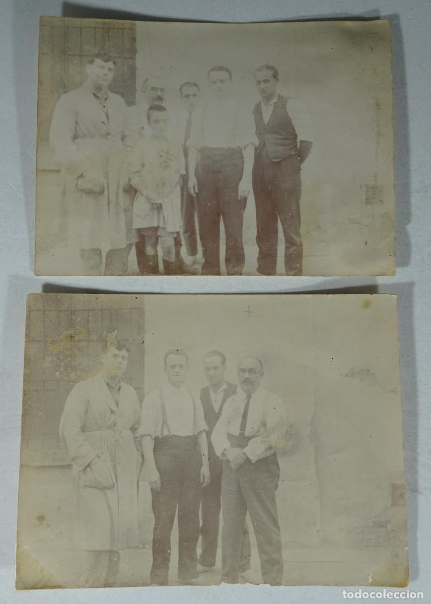 Antique Photography: 2 ANTIGUAS FOTOGRAF&Iacute;AS, GRUPO PERSONAS, ALB&Uacute;MINA, PEQUE&Ntilde;O FORMATO, 1922, VER FOTOS