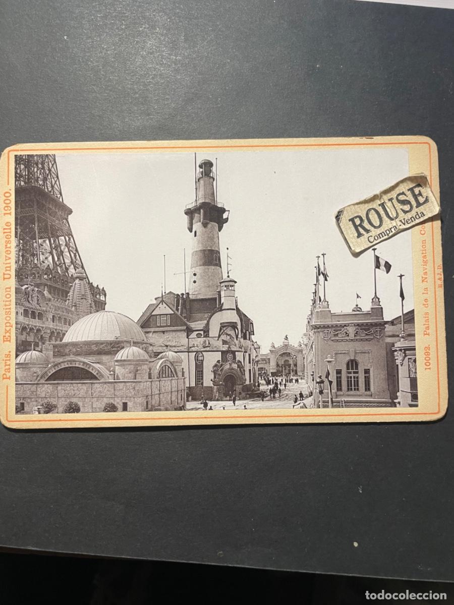 Fotografia antica: ANTIGUA FOTOGRAFIA (ALBUMINA) S.XIX- PARIS EXPOSICITION UNIVERSELLE 1900 ALB&Uacute;MINA MONTADA SOBRE