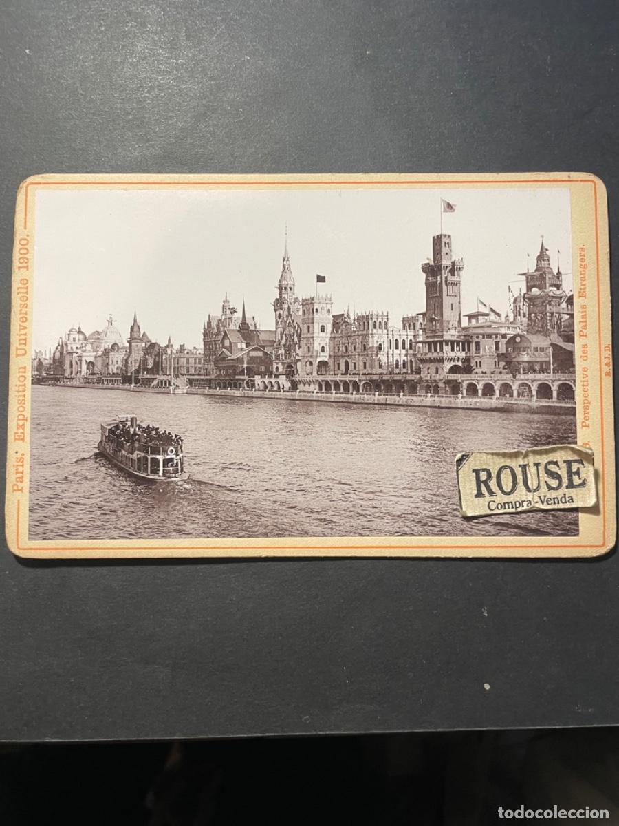 Fotografia antica: ANTIGUA FOTOGRAFIA (ALBUMINA) S.XIX- PARIS EXPOSICITION UNIVERSELLE 1900 ALB&Uacute;MINA MONTADA SOBRE