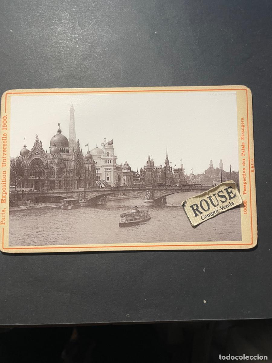 Fotografia antica: ANTIGUA FOTOGRAFIA (ALBUMINA) S.XIX- PARIS EXPOSICITION UNIVERSELLE 1900 ALB&Uacute;MINA MONTADA SOBRE