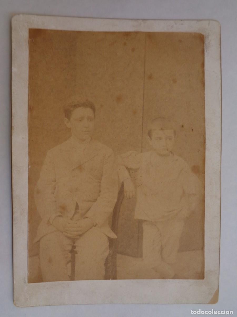 Fotografia antica: PRECIOSA FOTO DE ESTUDIO DE NI&Ntilde;OS DEL SIGLO XIX