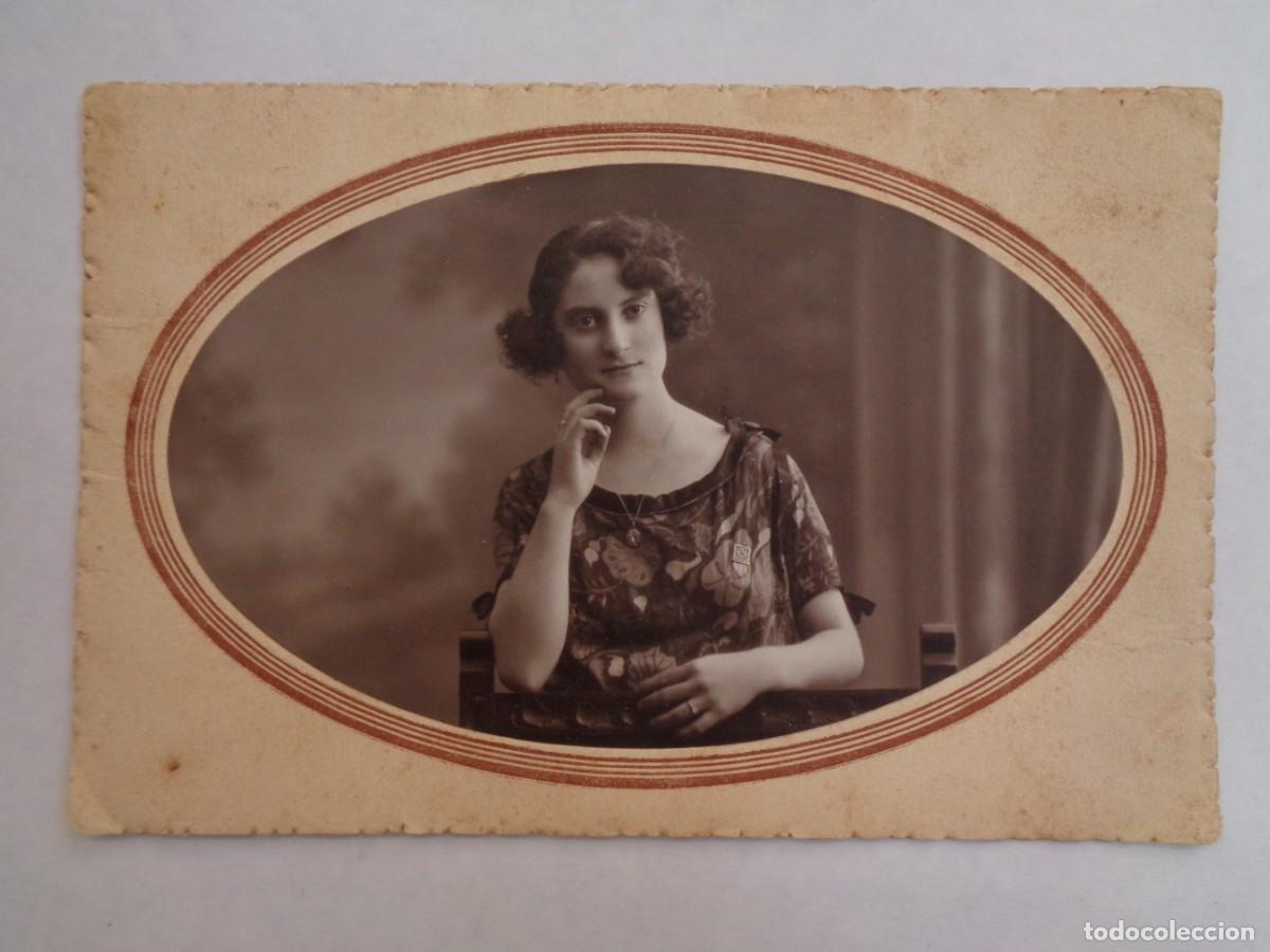 Fotografia antica: PRECIOSA FOTO DE ESTUDIO DE SE&Ntilde;ORITA, PRINCPIOS DE SIGLO