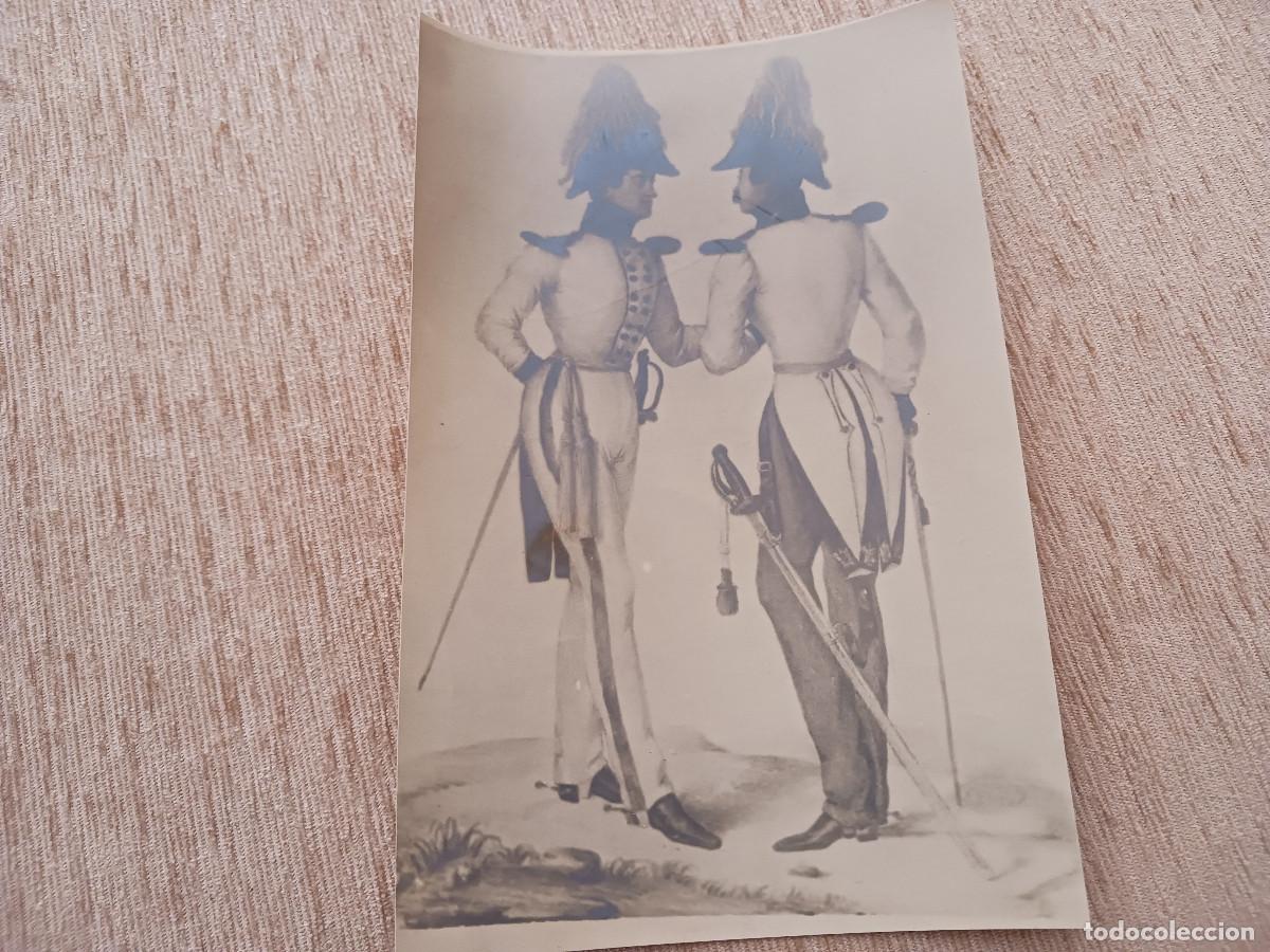 Fotografia antiga: dibujo o caricatura, militares