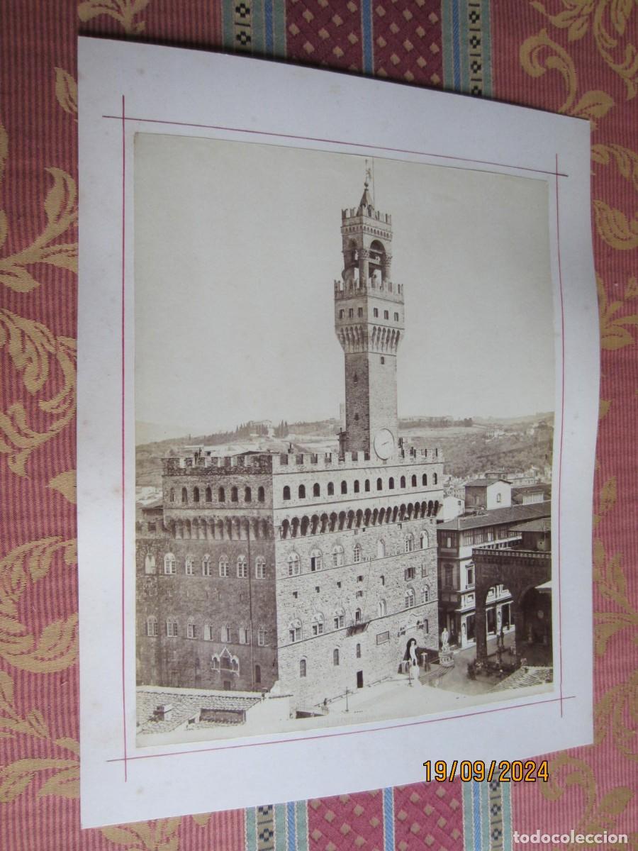 Antique Photography: 1870- 12 FOTOGRAF&Iacute;AS ITALIA.FLORENCIA.PALACIO VECCHIO.LOGGIA BIGALLO.NOVELLARA.G&Eacute;NOVA.ORIGINALES