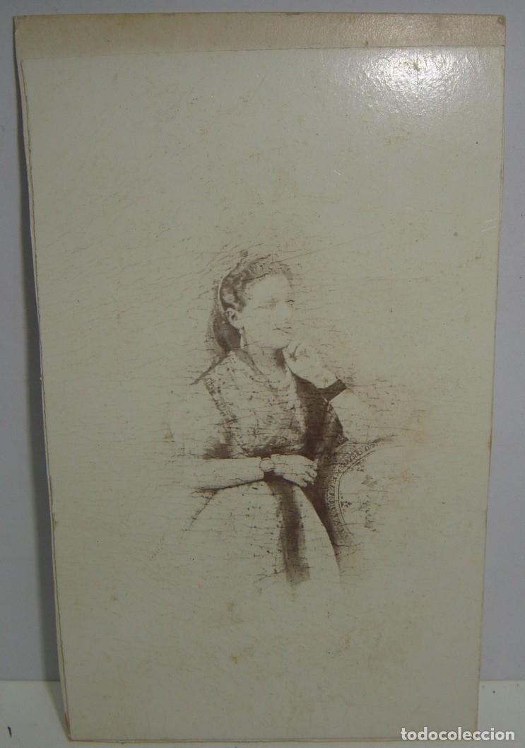 Fotograf&iacute;a antigua: Antigua fotograf&iacute;a de alb&uacute;mina. Hacia 1880. Fot&oacute;grafo E.GODINEZ - Sevilla