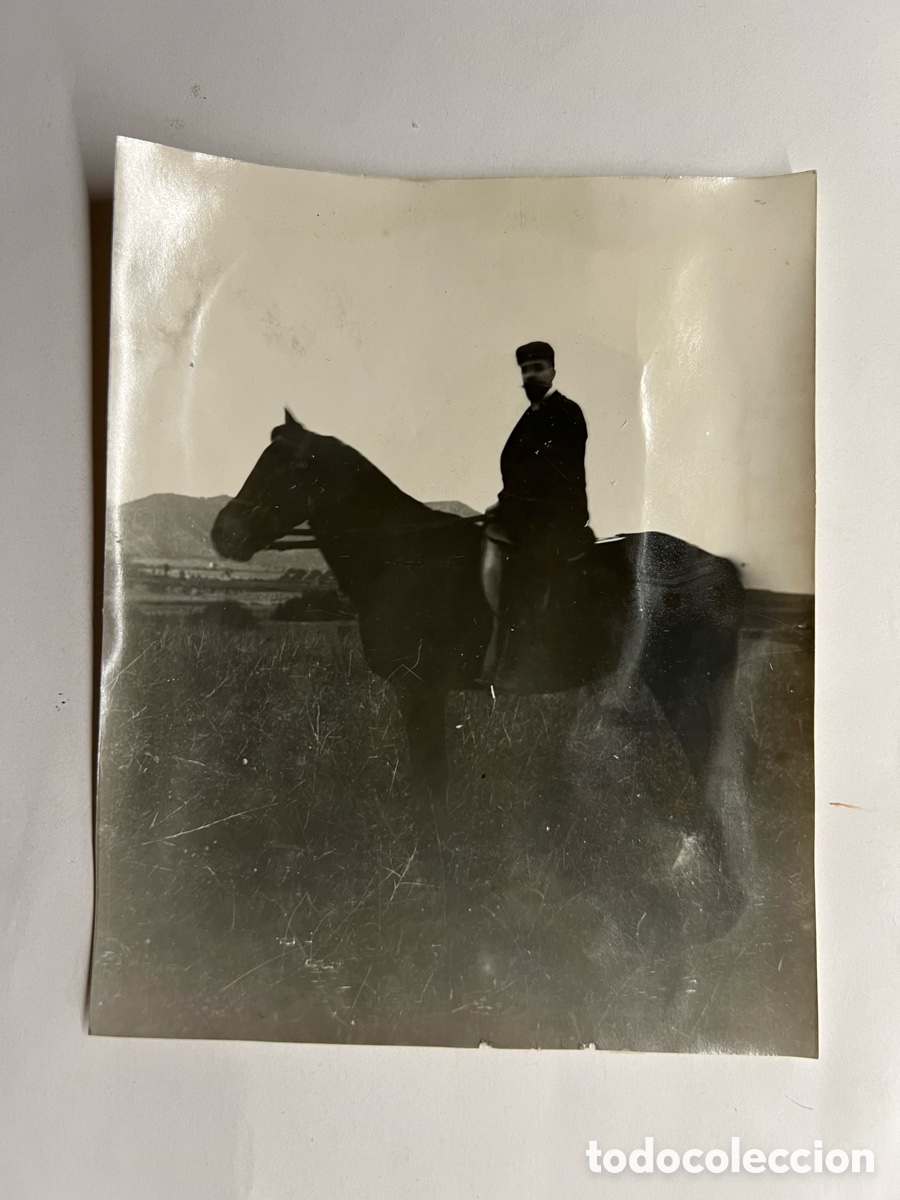 Fotografia antica: JULIO ROVIRA MOREU Albumina del actor catal&aacute;n..? a caballo.. Fotograf&iacute;a (h.1920?)