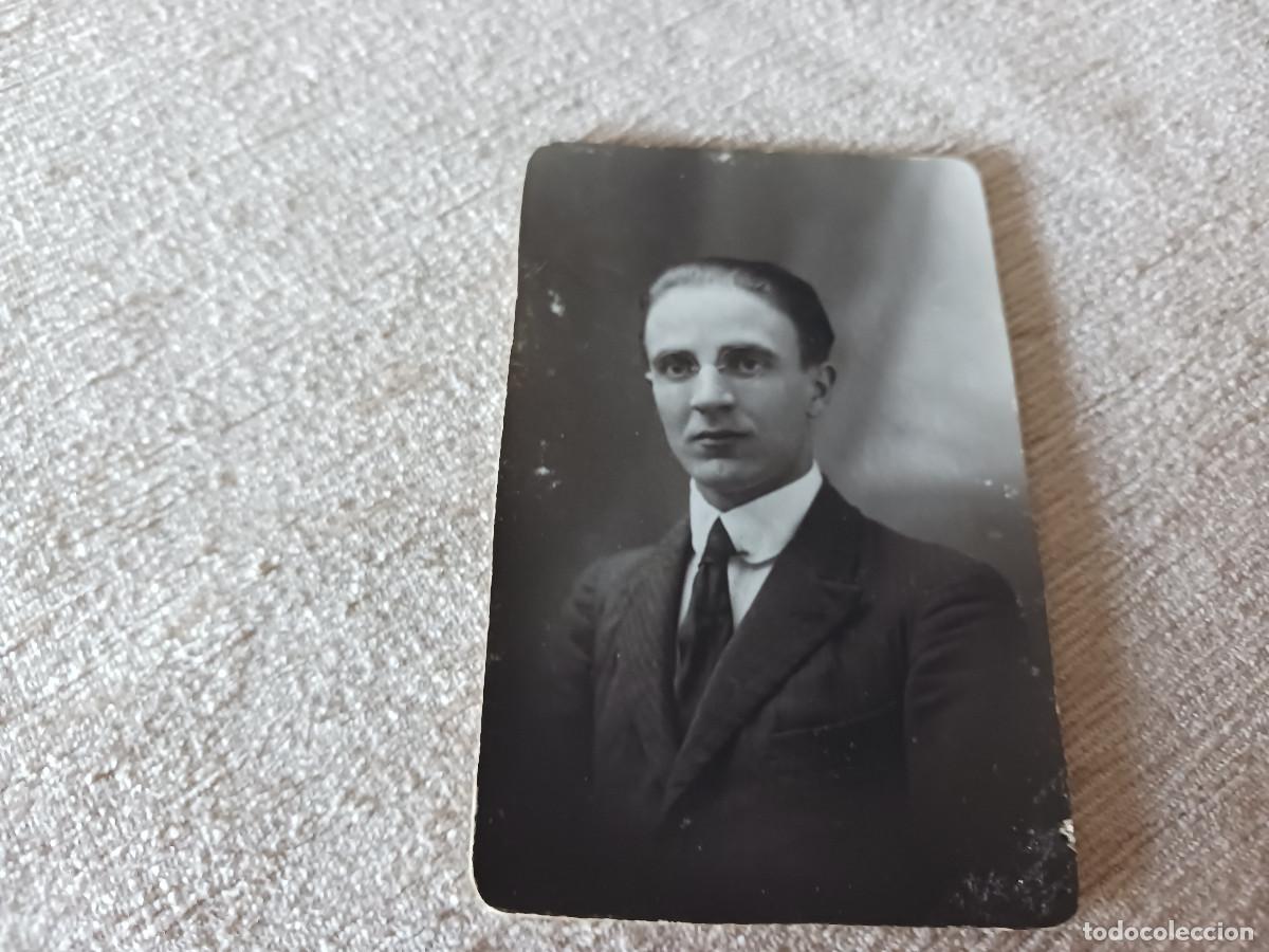 Fotografia antica: FOTOGRAF&Iacute;A joven con gafas, foto ideal, pelayo 24, rigida