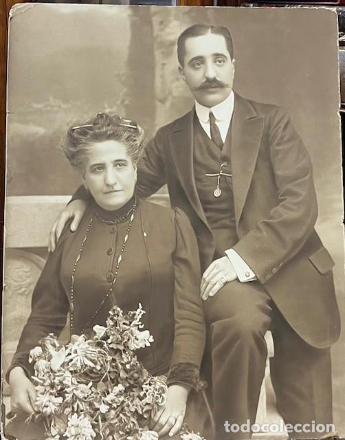 Fotografia antica: ANTIGUA FOTOGRAFIA DE NATALIO RIVAS Y SU ESPOSA CONCEPCION RUIZ