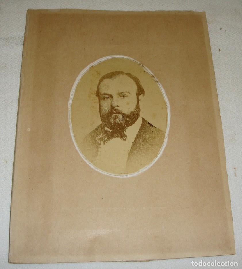 Fotografia antica: Antigua fotograf&iacute;a de alb&uacute;mina. Hacia 1880. (23 x 17 cm)