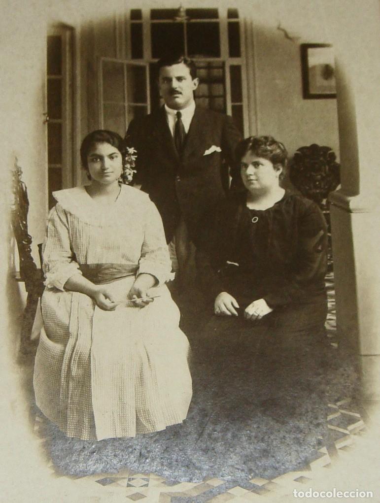 Fotografia antica: Antigua fotograf&iacute;a. Hacia 1900. Fot&oacute;grafo M. A. CAPARR&Oacute;S. (26,5 x 21,5 cm)