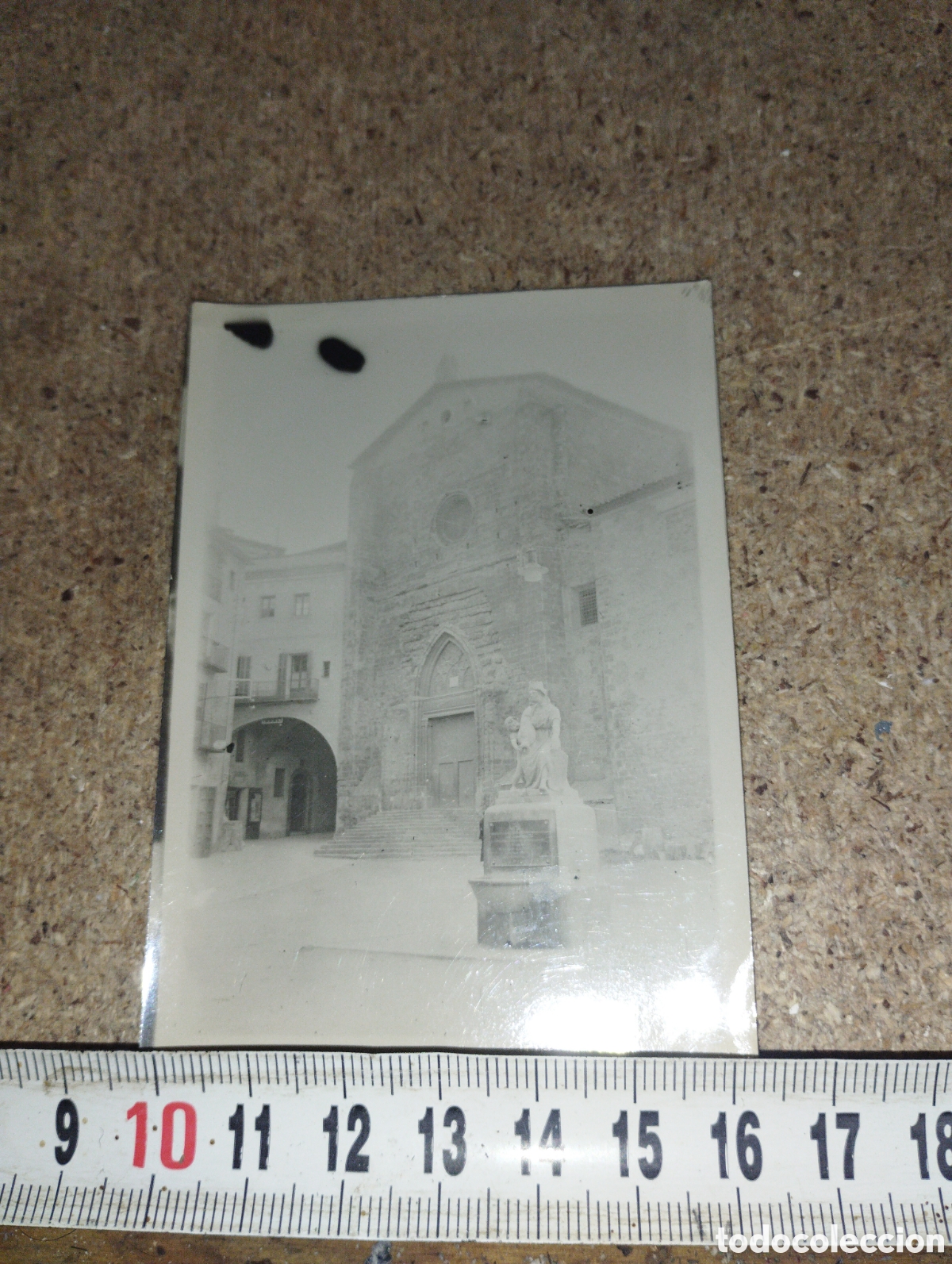 Fotografia antica: Fotograf&iacute;a de la iglesia de Cardona a&ntilde;os 50