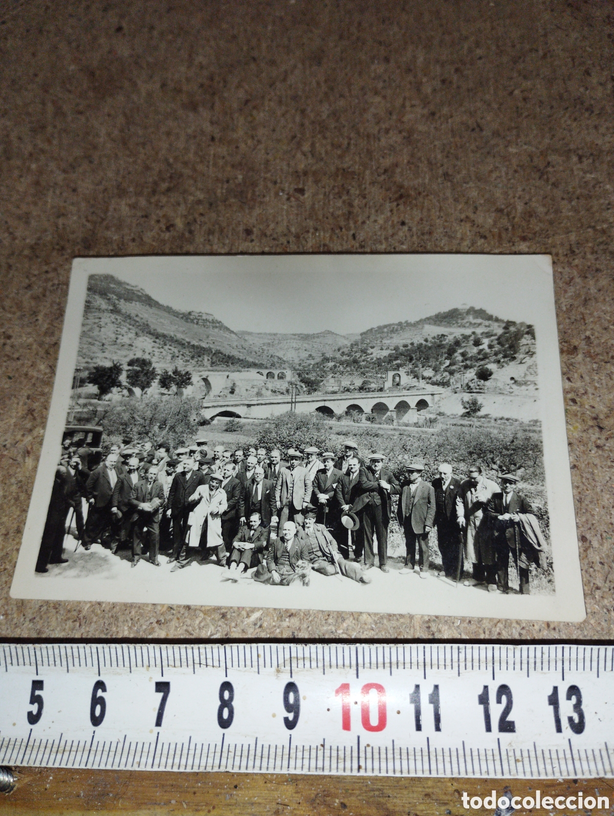 Fotografia antica: Fotograf&iacute;a de los dos puentes de Cardadeu a&ntilde;os 1931