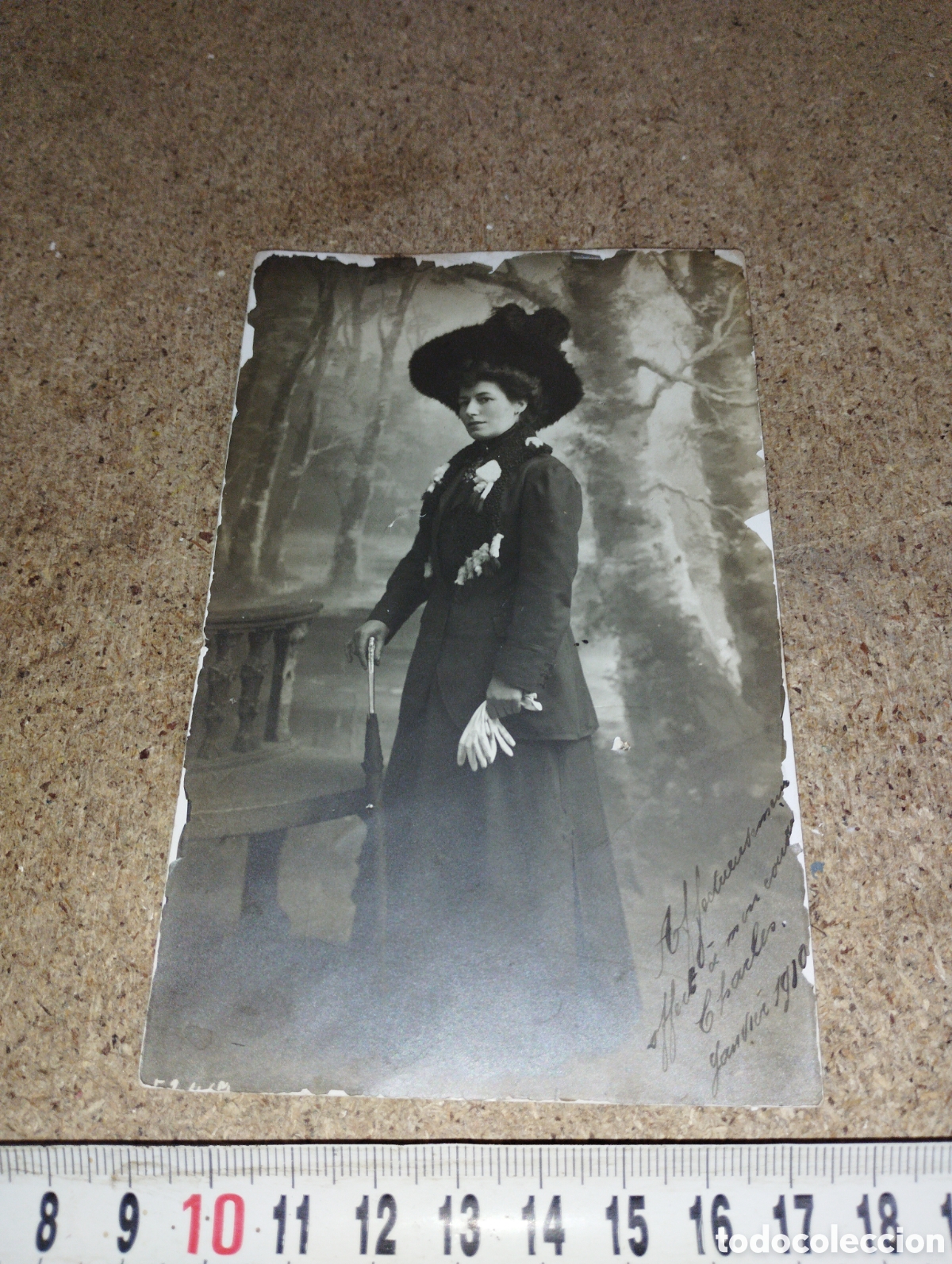 Fotografia antica: Fotograf&iacute;a antigua de una se&ntilde;ora de los a&ntilde;os 1910