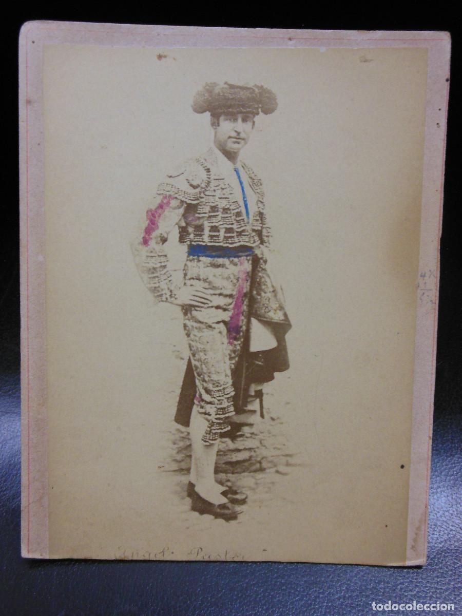 Fotograf&iacute;a antigua: SIGLO XIX FOTOGRAF&Iacute;A DE TOROS - TORERO ANGEL PASTOR