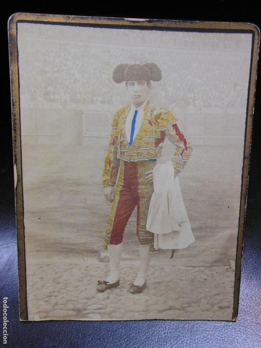 Fotograf&iacute;a antigua: SIGLO XIX FOTOGRAF&Iacute;A DE TOROS - TORERO JOAQUIN HERNANDEZ PARRAO - FOTO E BEAUCHY SEVILLA