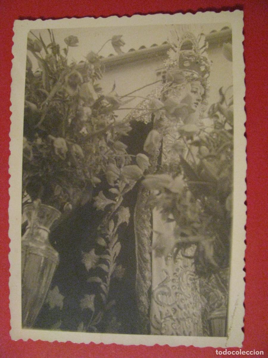 Antique Photography: FOTO SIN IDENTIFICAR. PROCESION, VIRGEN? 10X7,5 CM.