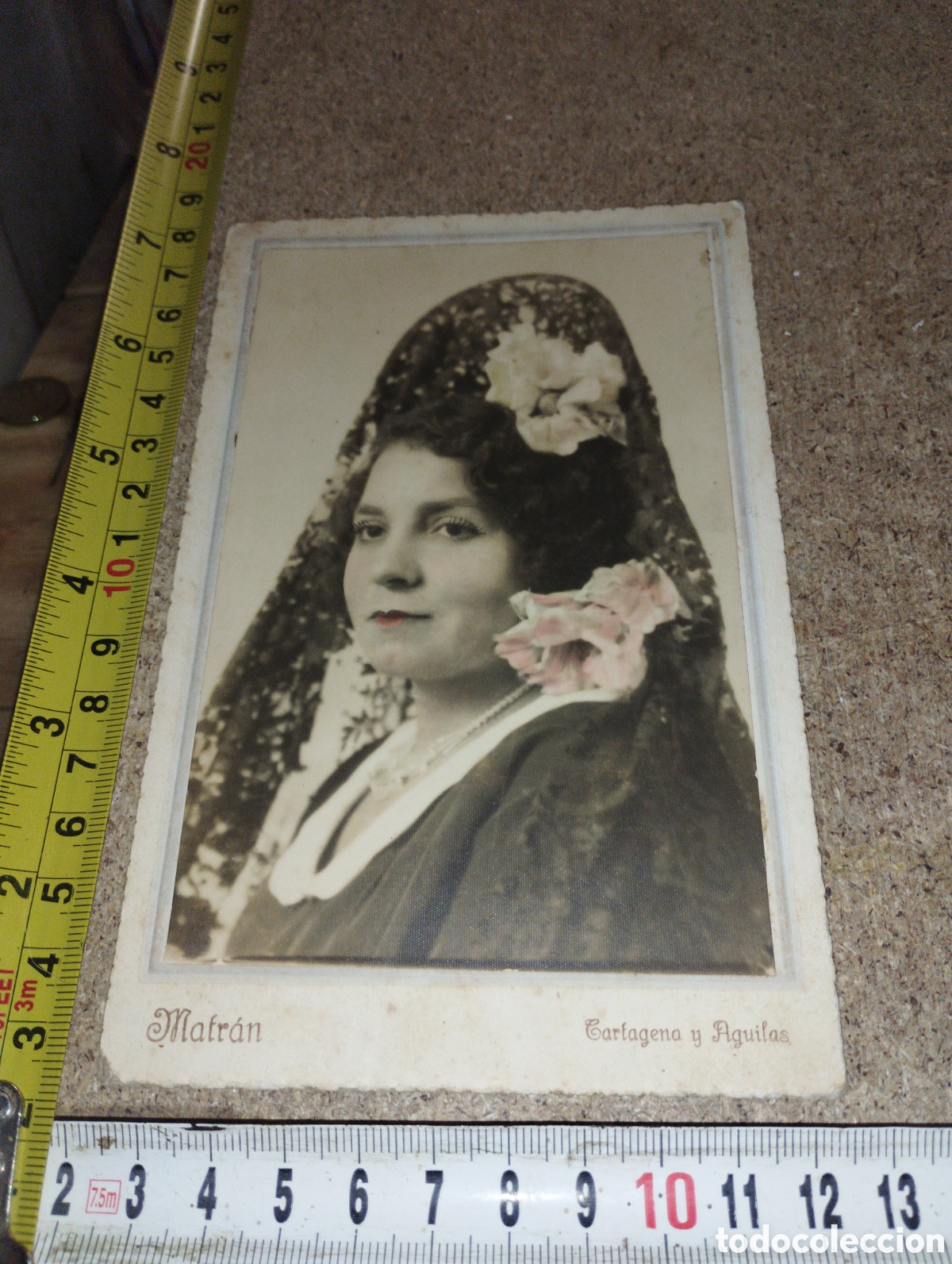 Antique Photography: Fotograf&iacute;a de una se&ntilde;ora con peineta, traje tipico a&ntilde;os 30