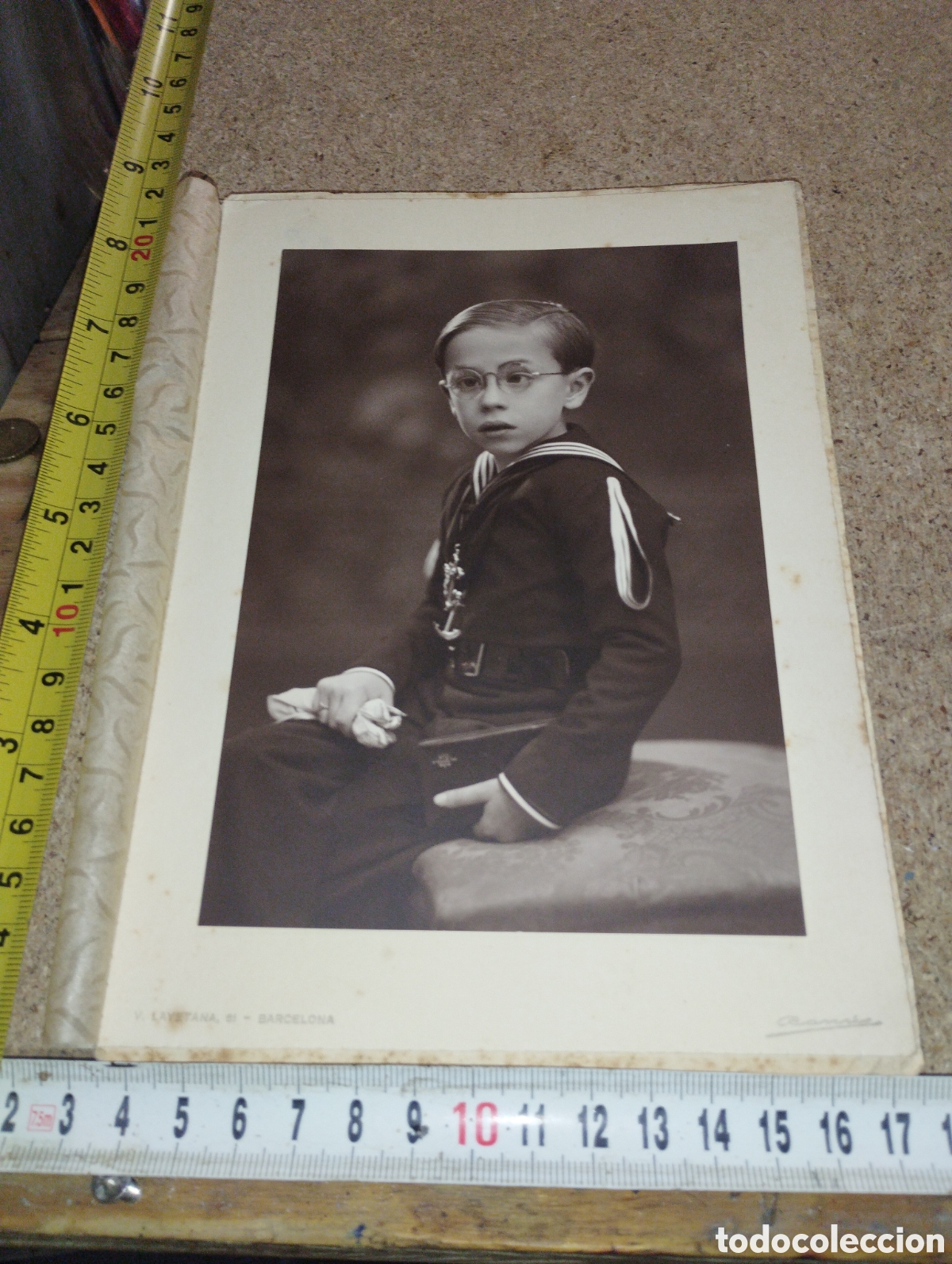 Antique Photography: Fotograf&iacute;a de un ni&ntilde;o en la primera comuni&oacute;n vestido de marinero a&ntilde;os 20