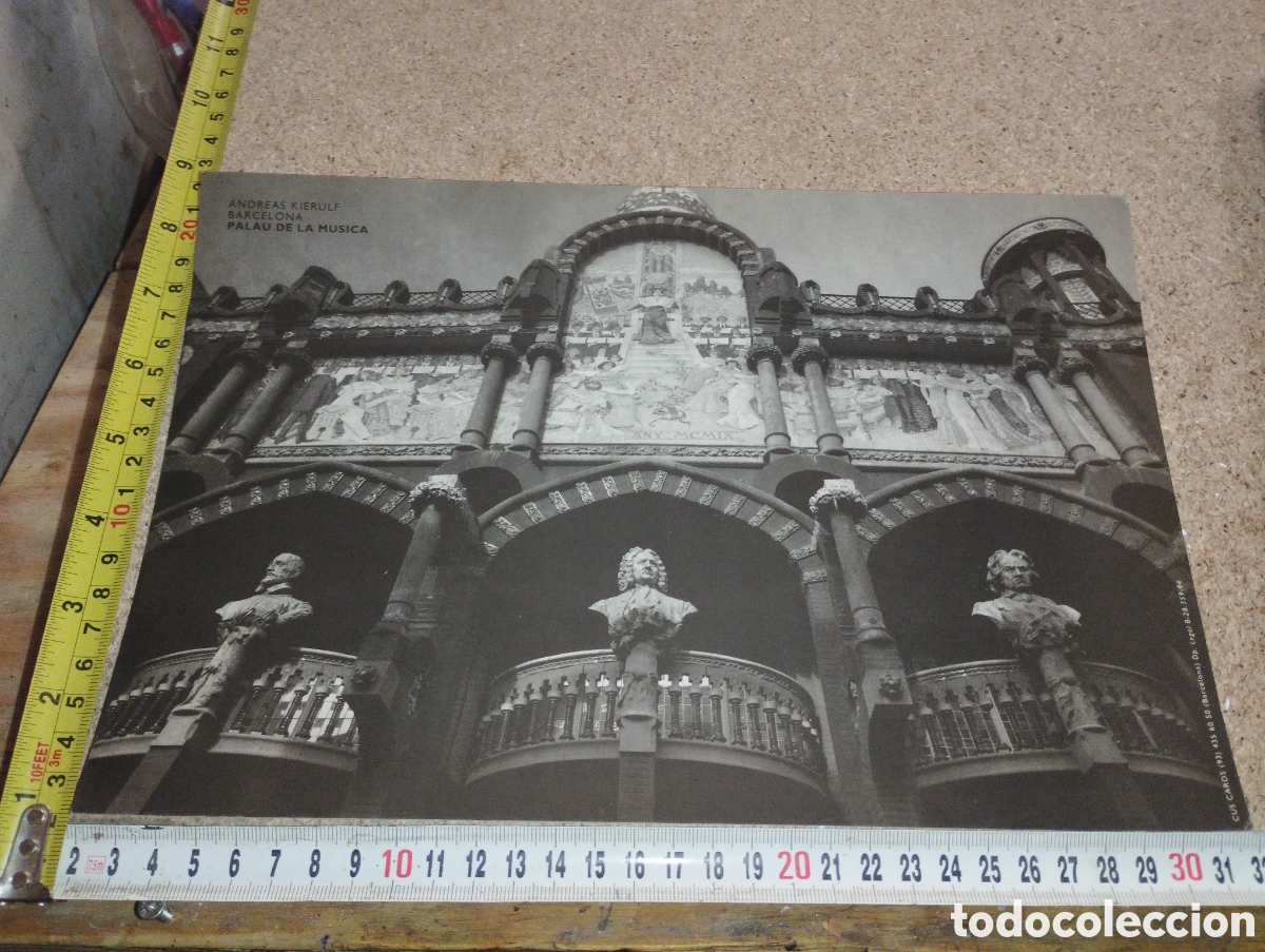 Antique Photography: Fotograf&iacute;a original del Palau de la M&uacute;sica de Barcelona por Andreas Kierulf