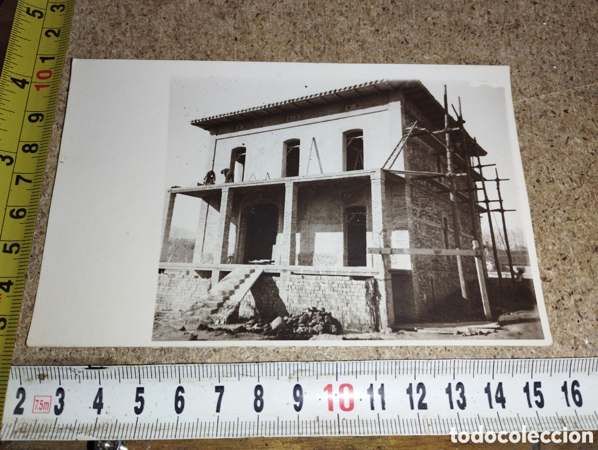 Antique Photography: Postal de la casa en construcci&oacute;n a&ntilde;os 50