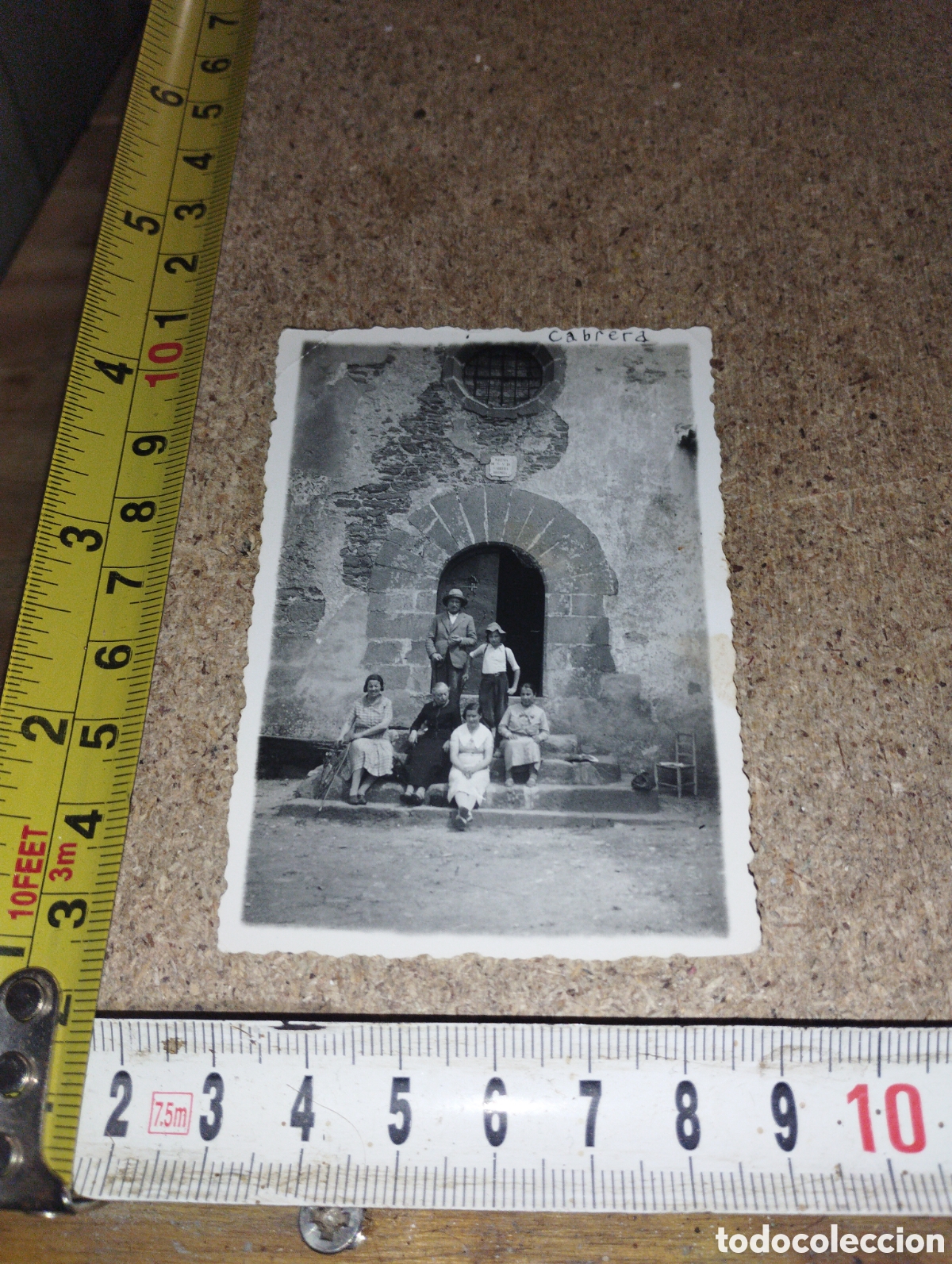 Fotografia antica: Fotograf&iacute;a de la Iglesia de Cabrera en los a&ntilde;os 20 - 30