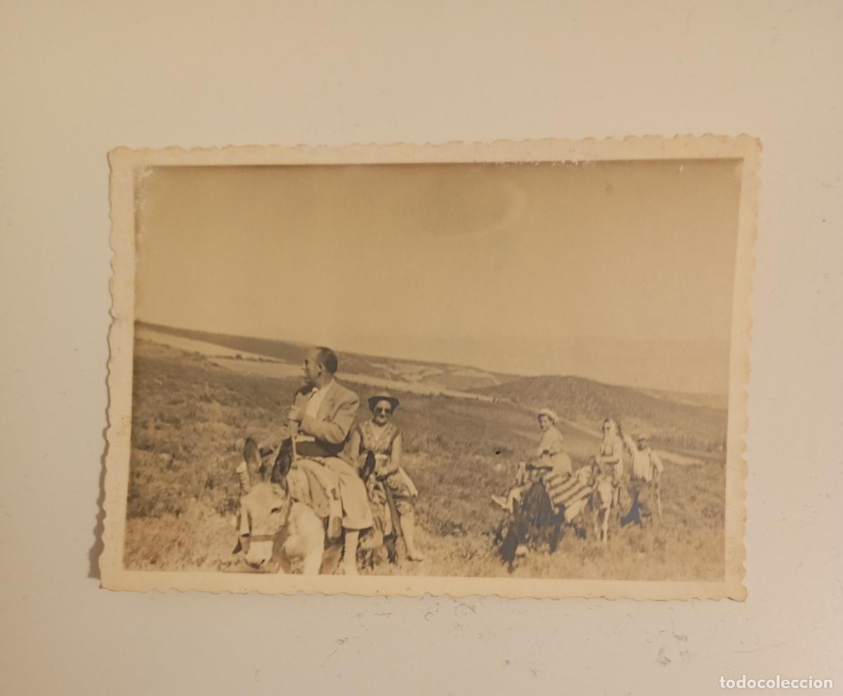 Fotografia antica: ANTIGUA FOTOGRAF&Iacute;A GENTE MONTANDO EN BURRO. TDKP21K
