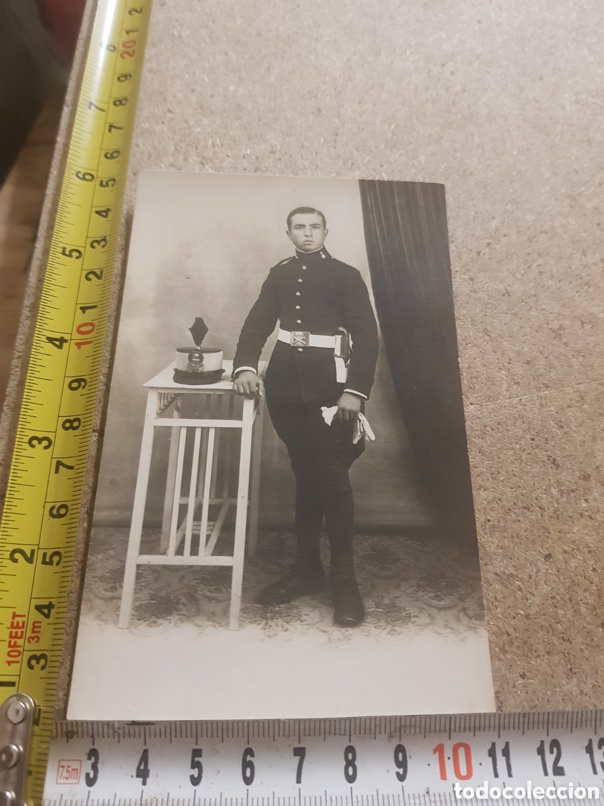 Fotografia antiga: Fotograf&iacute;a de un militar Alfonso XIII - 1900 muy buen estado
