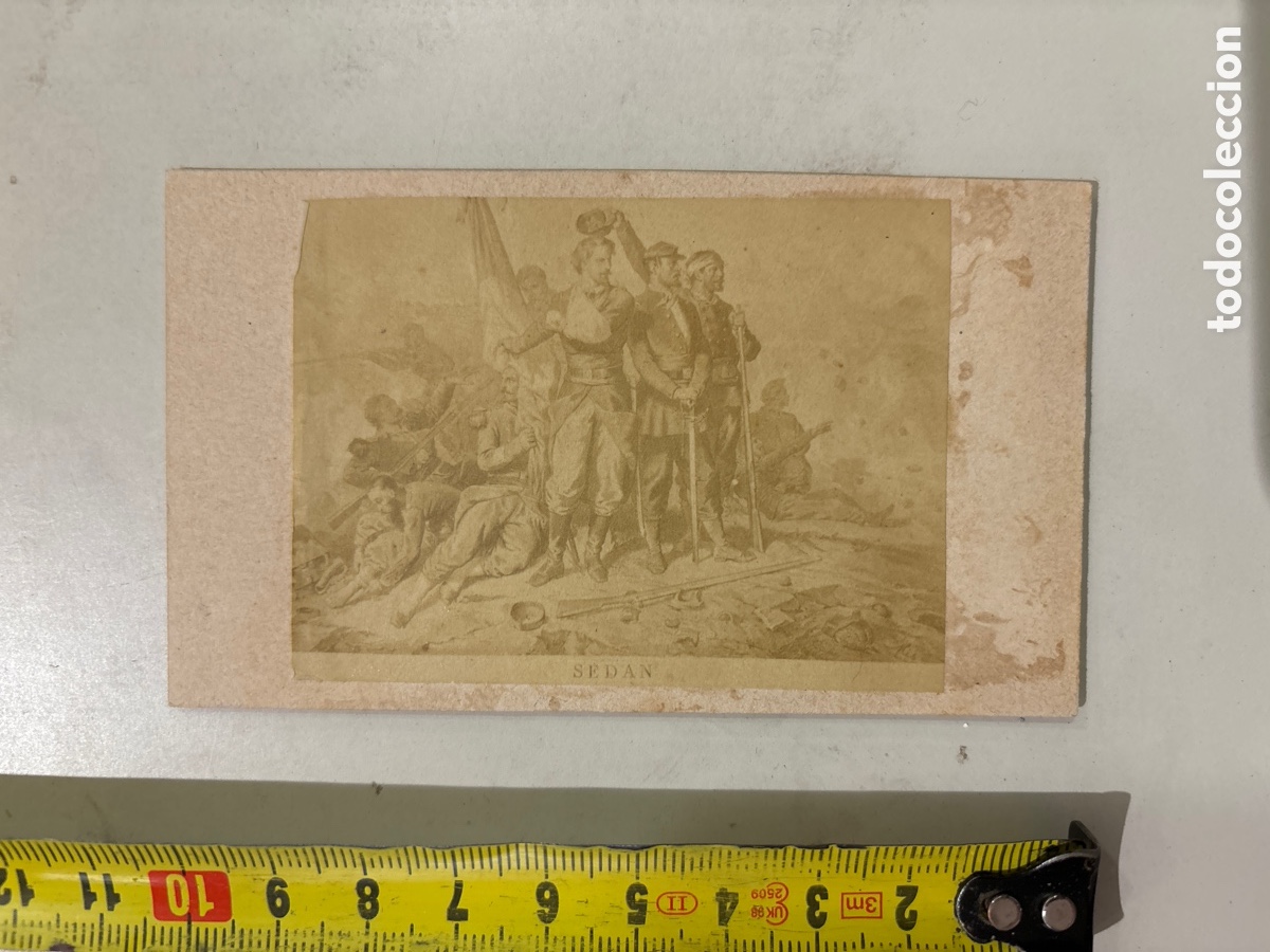 Fotografia antiga: FOTO ALBUMINA. GUERRA FRANCO-PRUSIANA, 1870. BATALLA DE SED&Aacute;N. FOT&Oacute;GRAFO?.