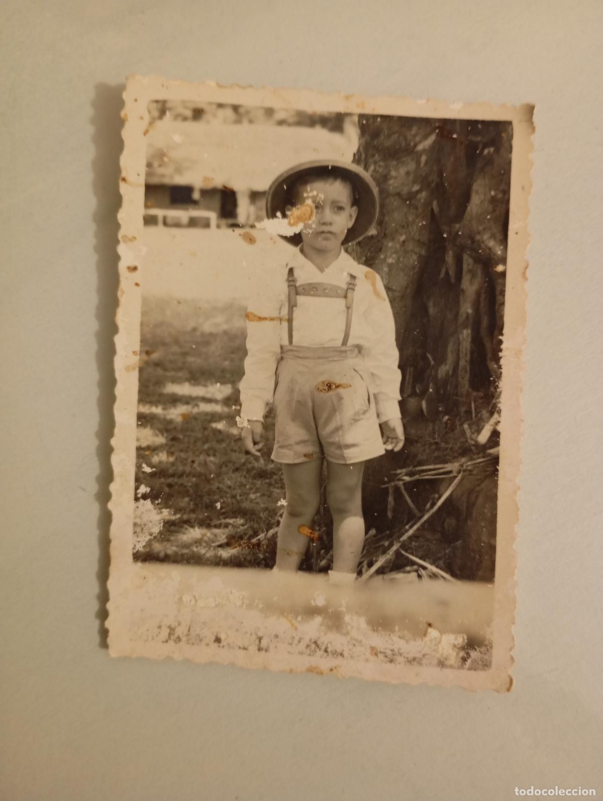 Fotografia antiga: ANTIGUA FOTOGRAF&Iacute;A NI&Ntilde;O CON GORRO. TDKP21M