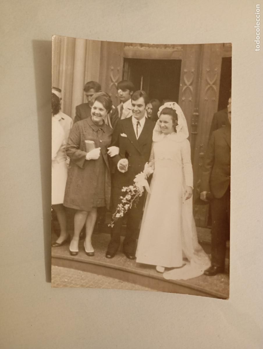 Fotografia antiga: ANTIGUA FOTOGRAF&Iacute;A MUJER Y HOMBRE PARAJA DE BODA. . TDKP21M