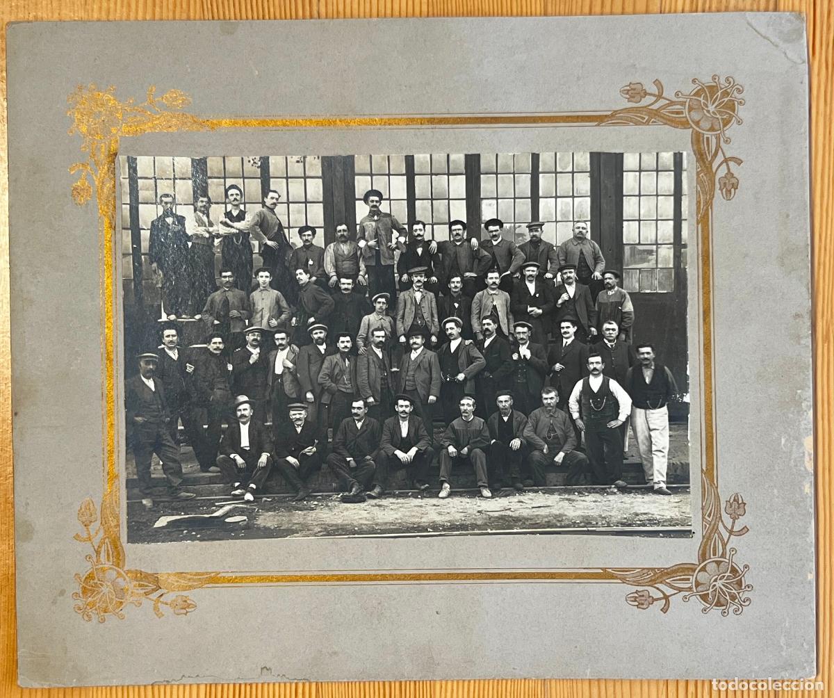 Fotograf&iacute;a antigua: muy probable Ferro-Carril del norte , fotograf&iacute;a original , 1900 aprox. ferrocarril