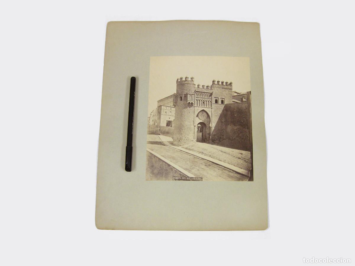 Fotograf&iacute;a antigua: ANTIGUA FOTOGRAF&Iacute;A ALB&Uacute;MINA DE LA PUERTA DEL SOL DE TOLEDO