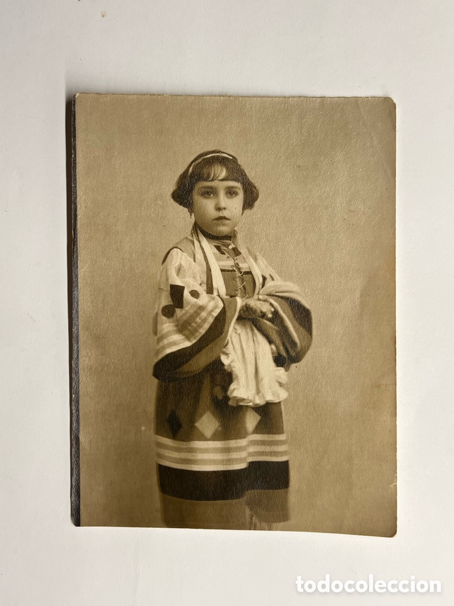 Antique Photography: NI&Ntilde;OS.. Fotograf&iacute;a Ni&ntilde;a con Traje Regional de los Balcanes.. Antigua albumina (h.1900?)