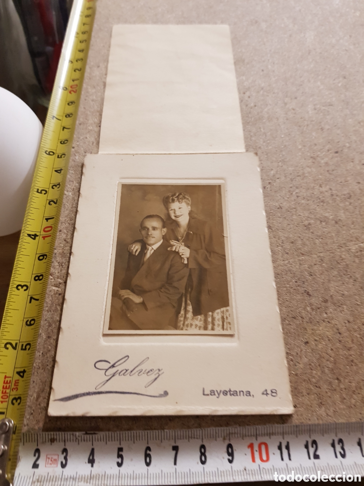 Fotografia antica: Fotograf&iacute;a de una pareja de novios en los a&ntilde;os 30 - 40