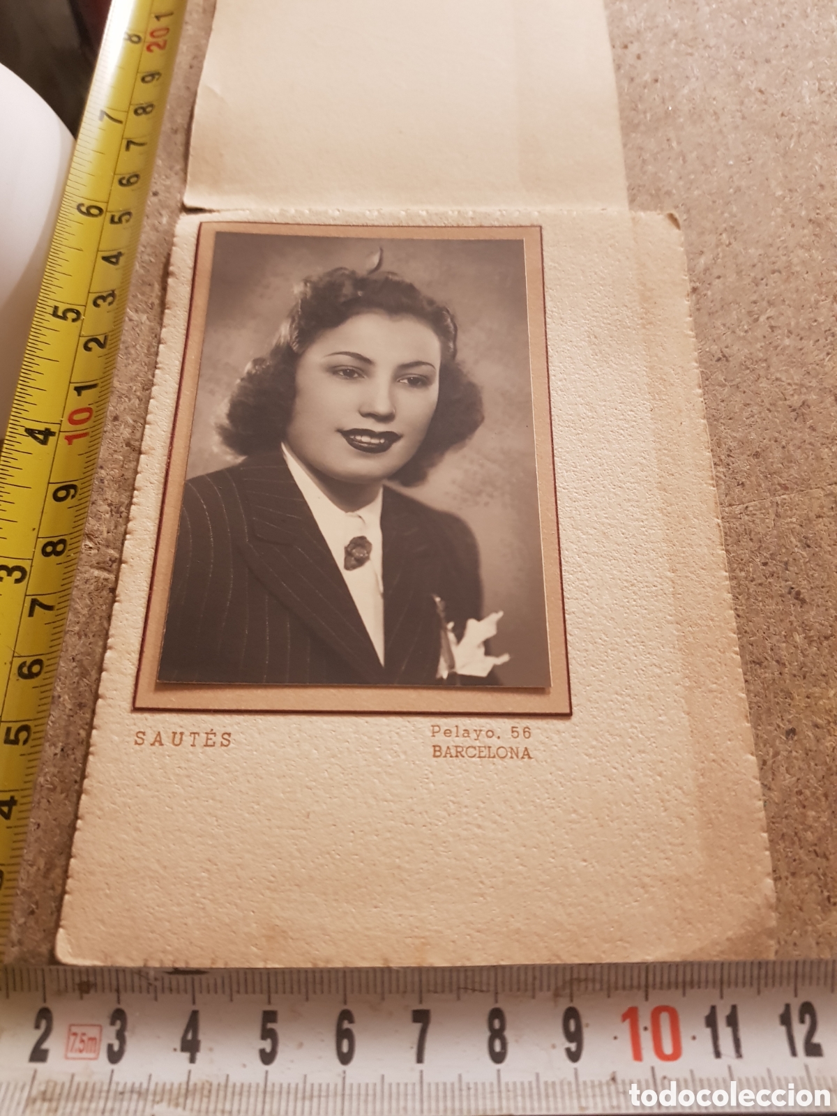 Fotograf&iacute;a antigua: Fotografia de una joven de los a&ntilde;os 20