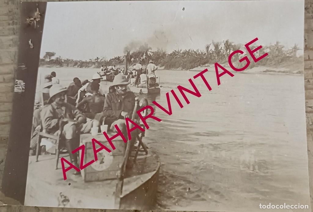 Antique Photography: ANTIGUA ALBUMINA, EXPLORADORES EN AFRICA, 100X74MM