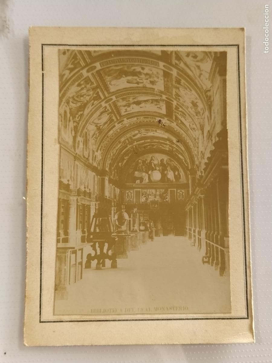 Antique Photography: BIBLIOTECA DEL REAL MONASTERIO - FOTOGRAFIA ANTIGUA -(K-13.710)