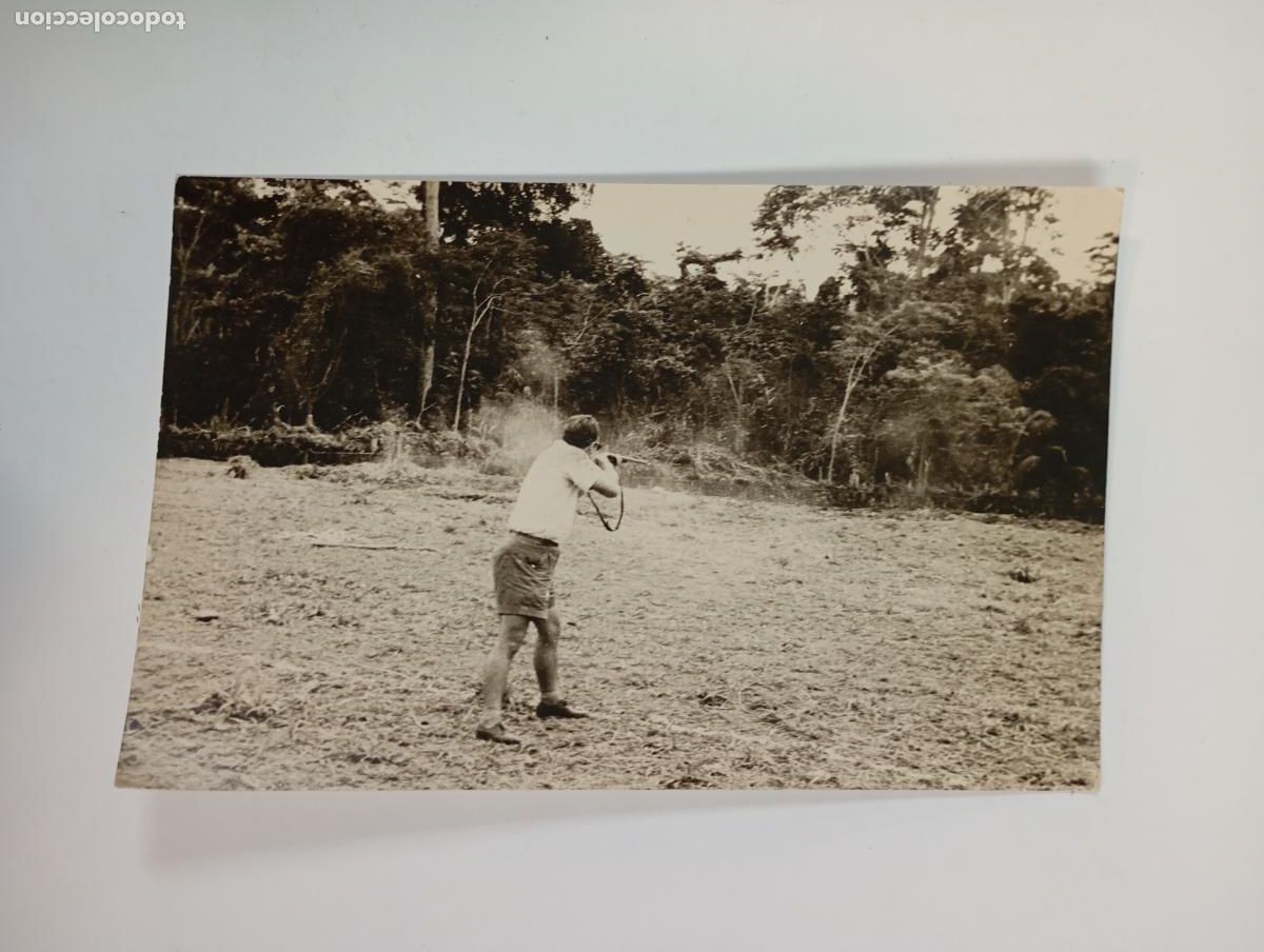 Fotografia antica: ANTIGUA FOTOGRAF&Iacute;A HOMBRE DISPARANDO. TDKP21N